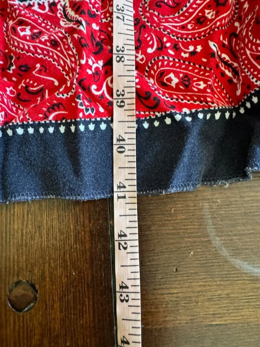 Talbots Red White & Blue Knee Length Sleeveless Paisley Sheath Dress 22W Plus - Picture 8 of 10